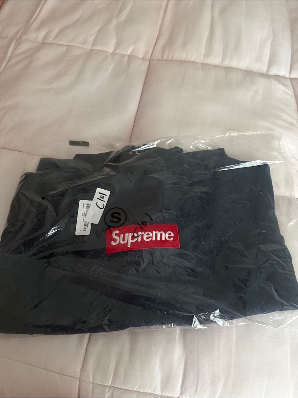 Supreme Black Sweater with Red Box Logo